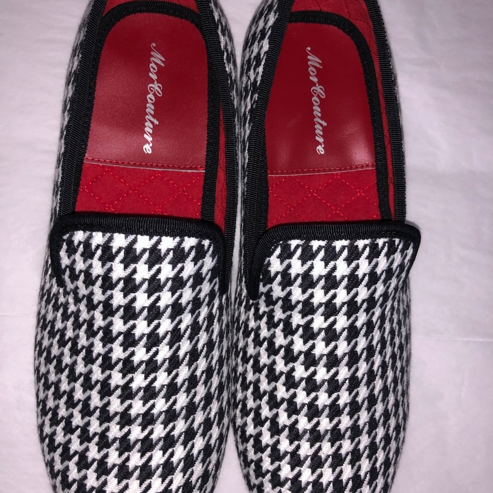 MorCouture Houndstooth Slip-on Shoes - Picture 2 of 3